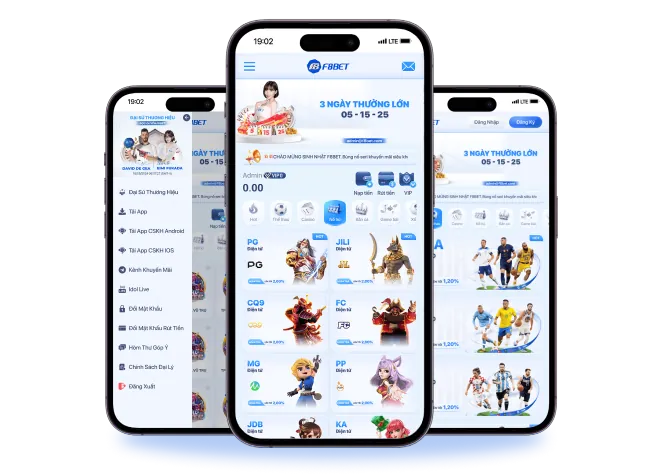 Giao diện ứng dụng G6BET trên điện thoại di động